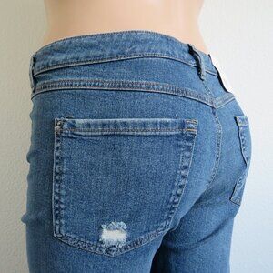 INC International Concepts Jeans DISTRESSED Ankle Straight Leg Plus Size 20W NWT